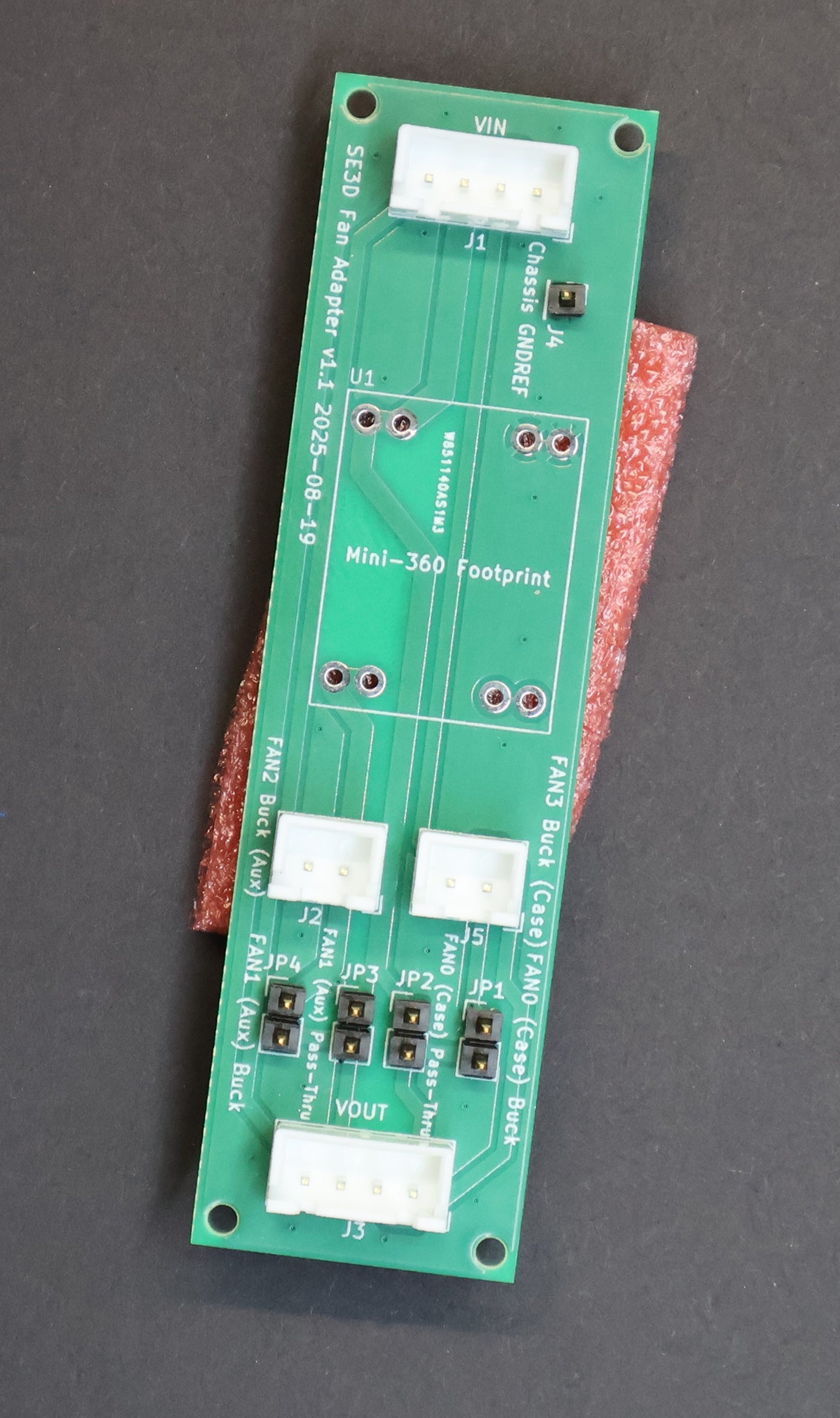 DC-DC Fan Adapter PCB for Centauri Carbon & Other 3D Printers