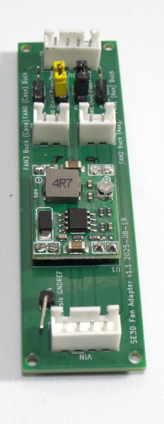 Fan Adapter PCB for Centauri Carbon 3D Printer – SE3D Design, PCBWay Made